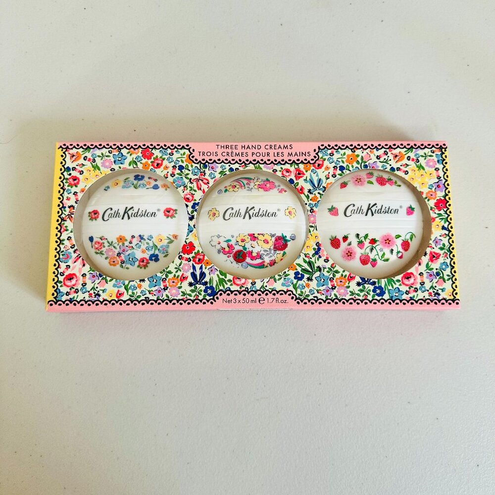 CATH KIDSTON 3-PIECE PEBBLE HAND CREAM GIFT SET -  3x1.7 FL OZ